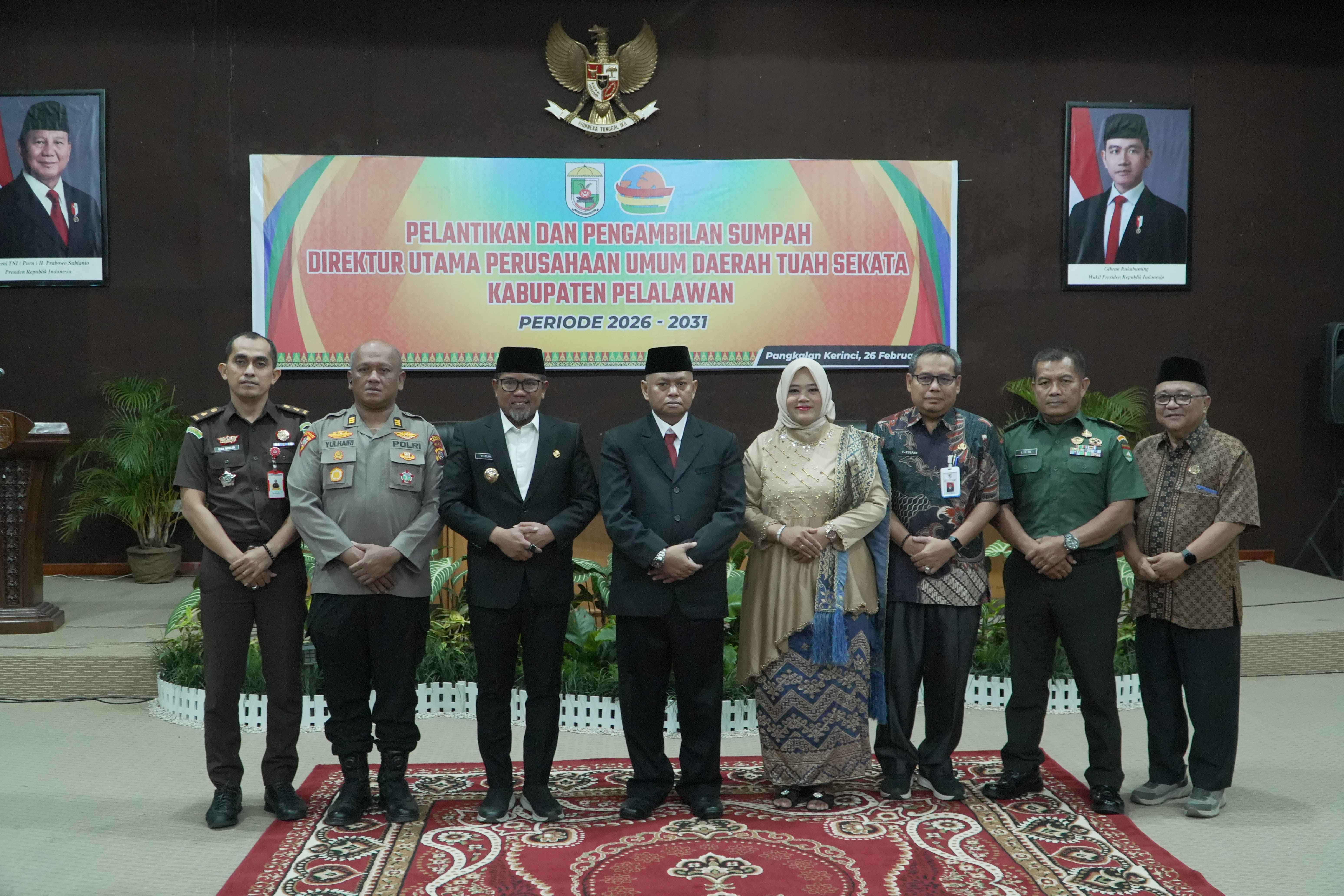 Pelantikan Direktur Utama Perusahaan Umum Daerah (Perumda) Tuah Sekata